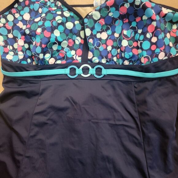 SWIM 365 polka dot swimdress swimsuit size 26w - Picture 4 of 7